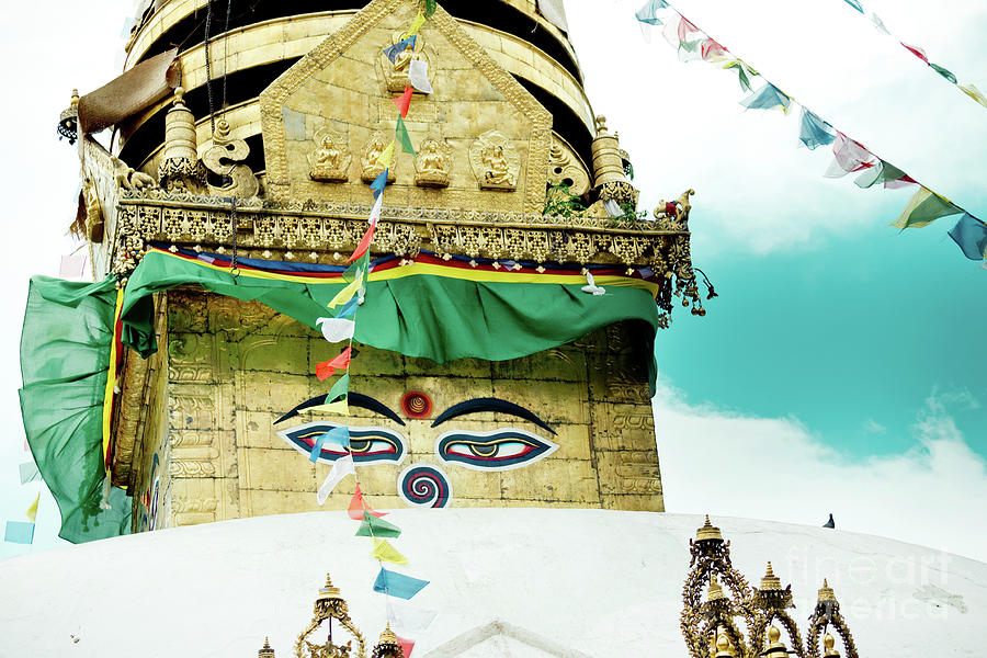Swayambhunath Stupa In Nepal #4 Photograph by Raimond Klavins