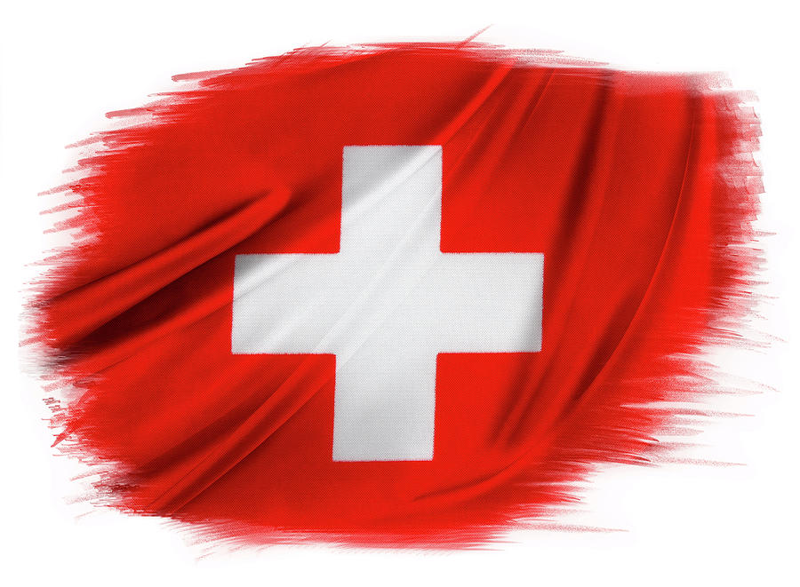 Swiss flag #4 Photograph by Les Cunliffe