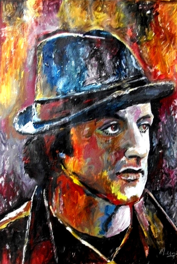 Sports Painting - Sylvester Stallone - Rocky Balboa #3 by Marcelo Neira