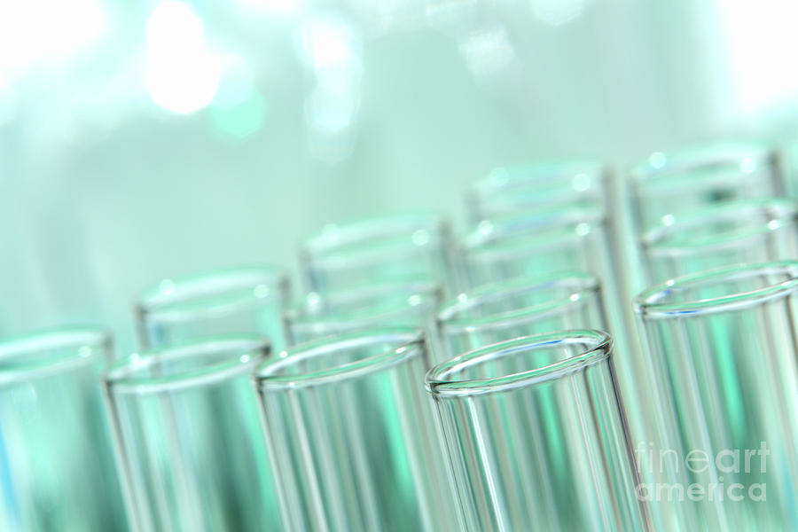 Test Photograph - Test Tubes in Science Research Lab #4 by Olivier Le Queinec