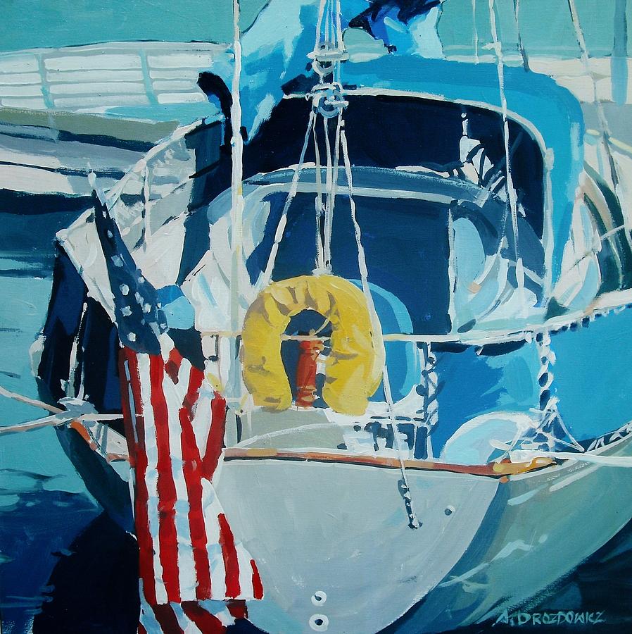 4 Th Of July Painting by Andrew Drozdowicz