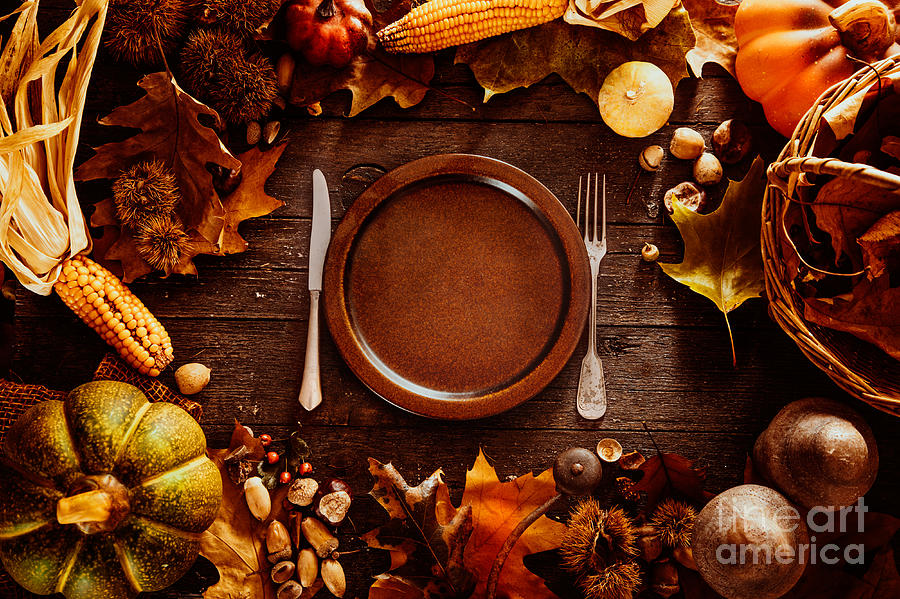 Apple Photograph - Thanksgiving dinner #4 by Mythja Photography
