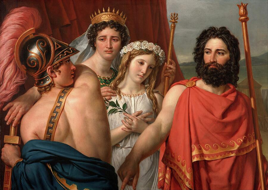 The Anger of Achilles #10 Painting by Jacques Louis David