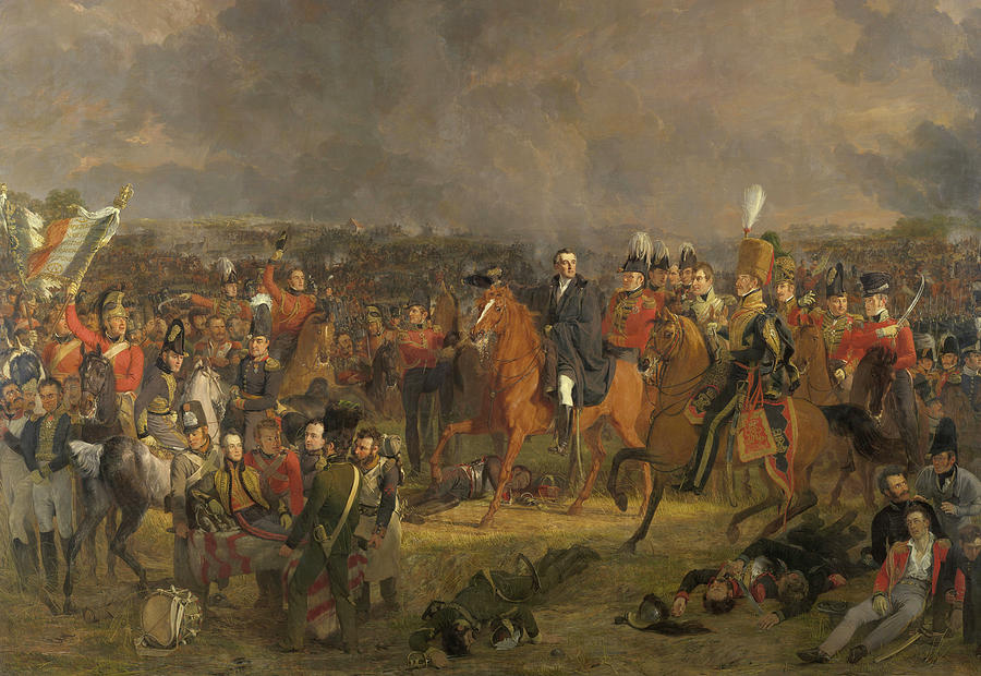 The Battle of Waterloo Painting by Jan Willem Pieneman