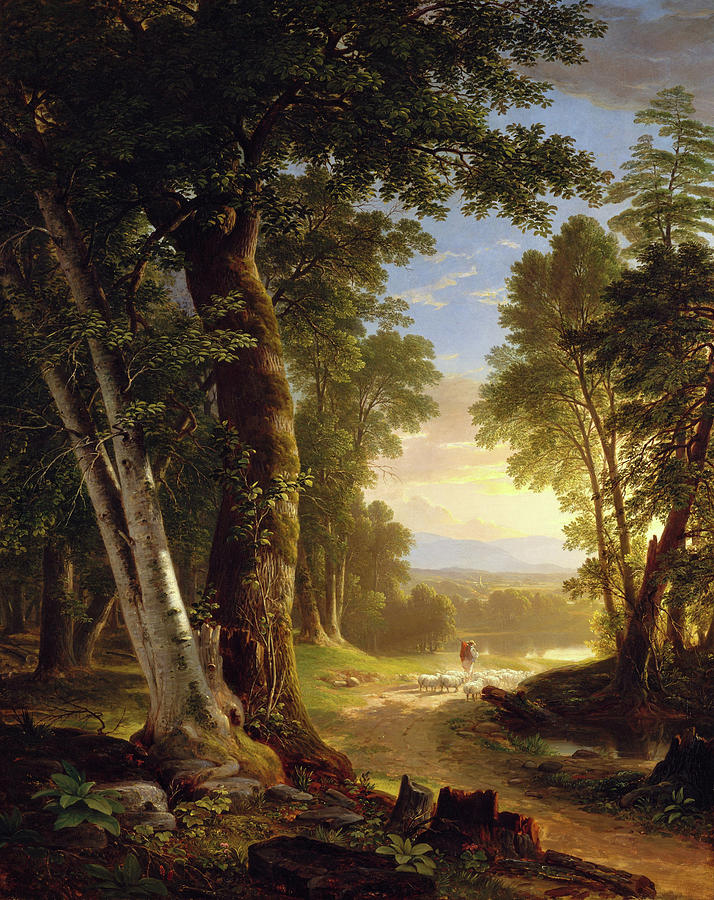 Asher Brown Durand Painting - The Beeches #4 by Asher Brown Durand