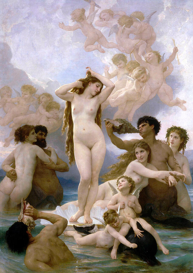 The Birth of Venus, from 1879 Painting by William-Adolphe Bouguereau