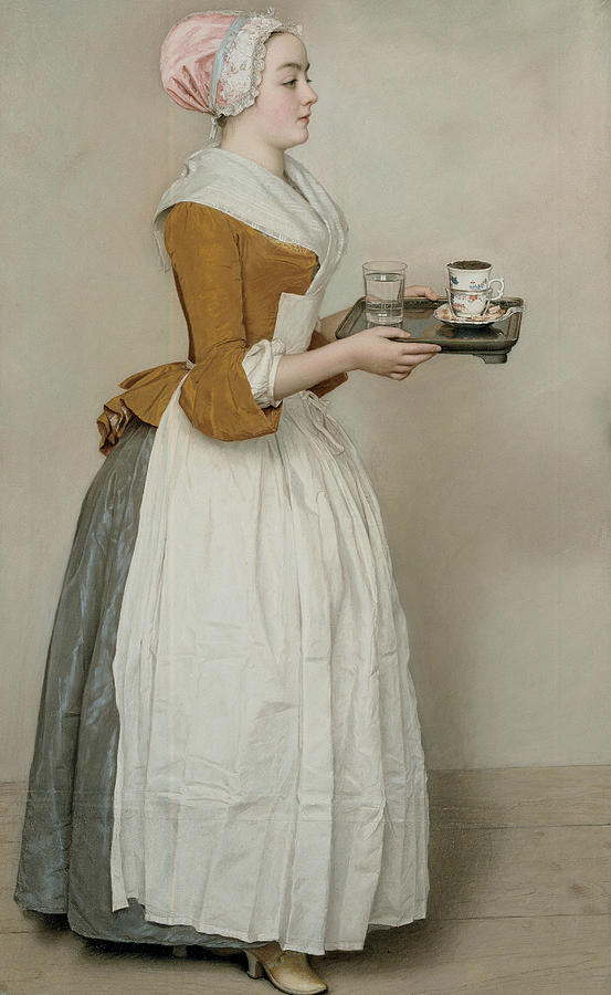 The Chocolate Girl, between 1744-1745 Pastel by Jean-Etienne Liotard
