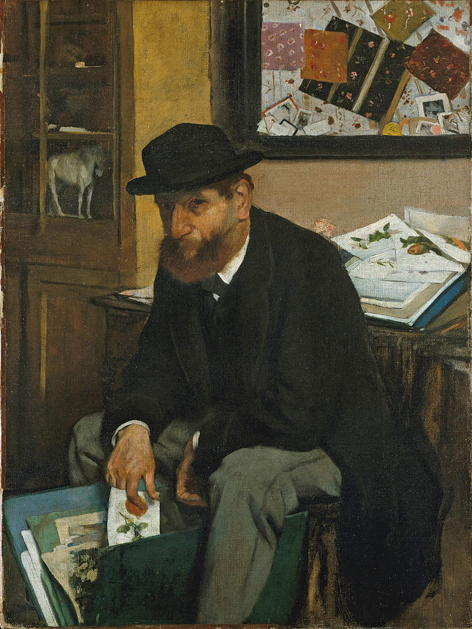 The Collector of Prints  #1 Painting by Edgar Degas
