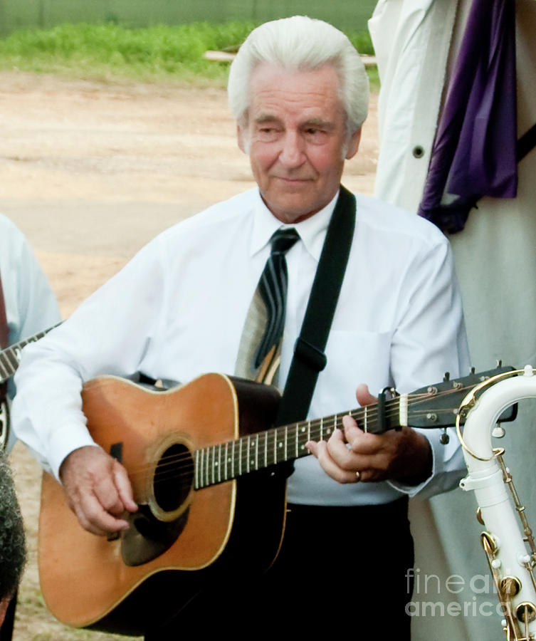 The Del McCoury Band and the Preservation Hall Jazz Band Backstage at Bonnaroo #5 Photograph by David Oppenheimer
