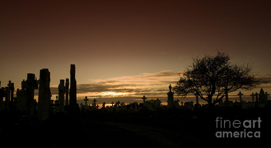 Sunset Photograph - The Graveyard #4 by Ang El