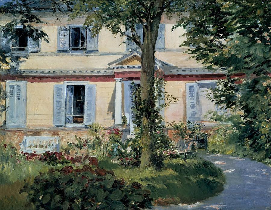 The House at Rueil #6 Painting by MotionAge Designs