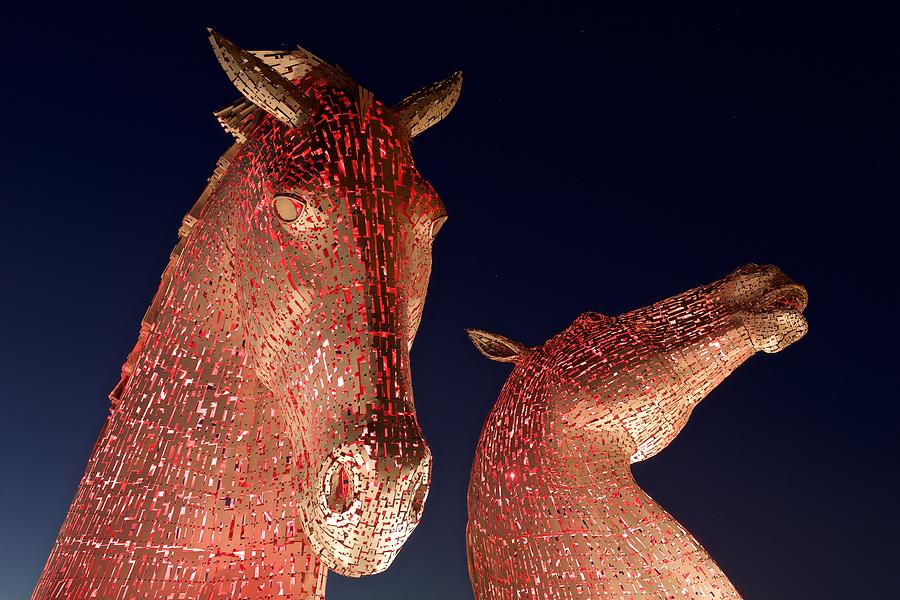 The Kelpies #4 Photograph by Stephen Taylor