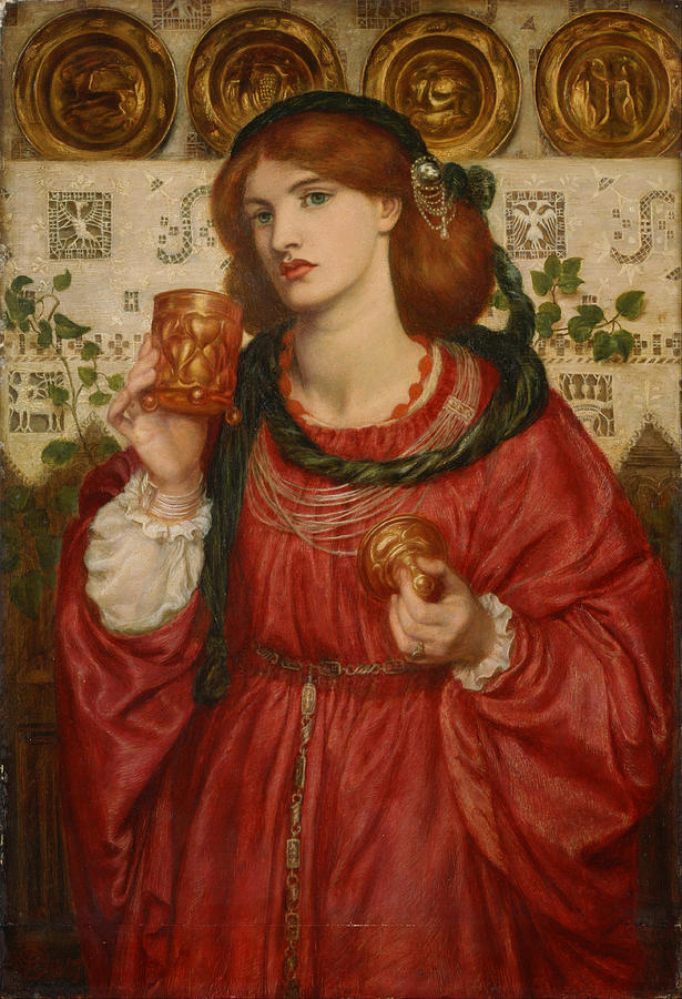 The Loving Cup #4 Painting by Dante Gabriel Rossetti