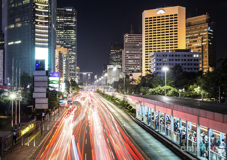 The nights of Jakarta #4 Photograph by Didier Marti
