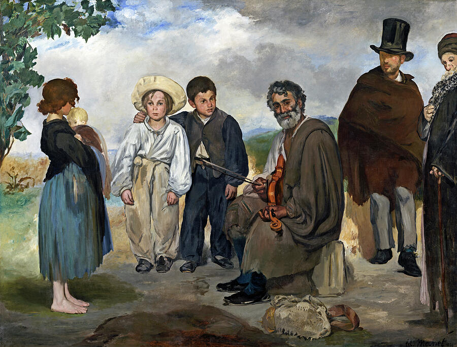 The Old Musician #4 Painting by Edouard Manet