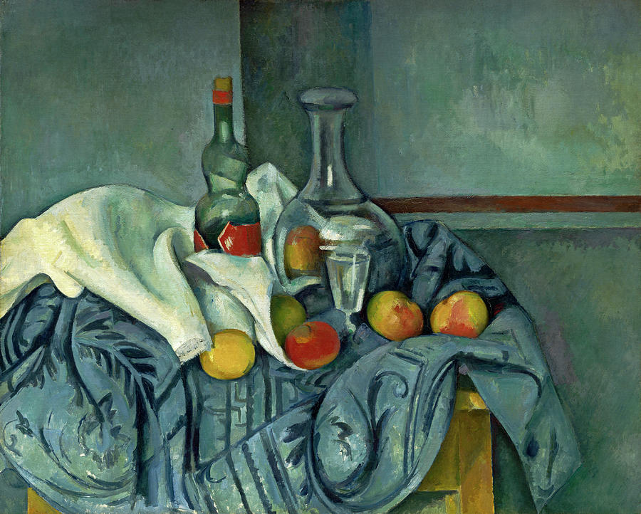 The Peppermint Bottle #4 Painting by Paul Cezanne