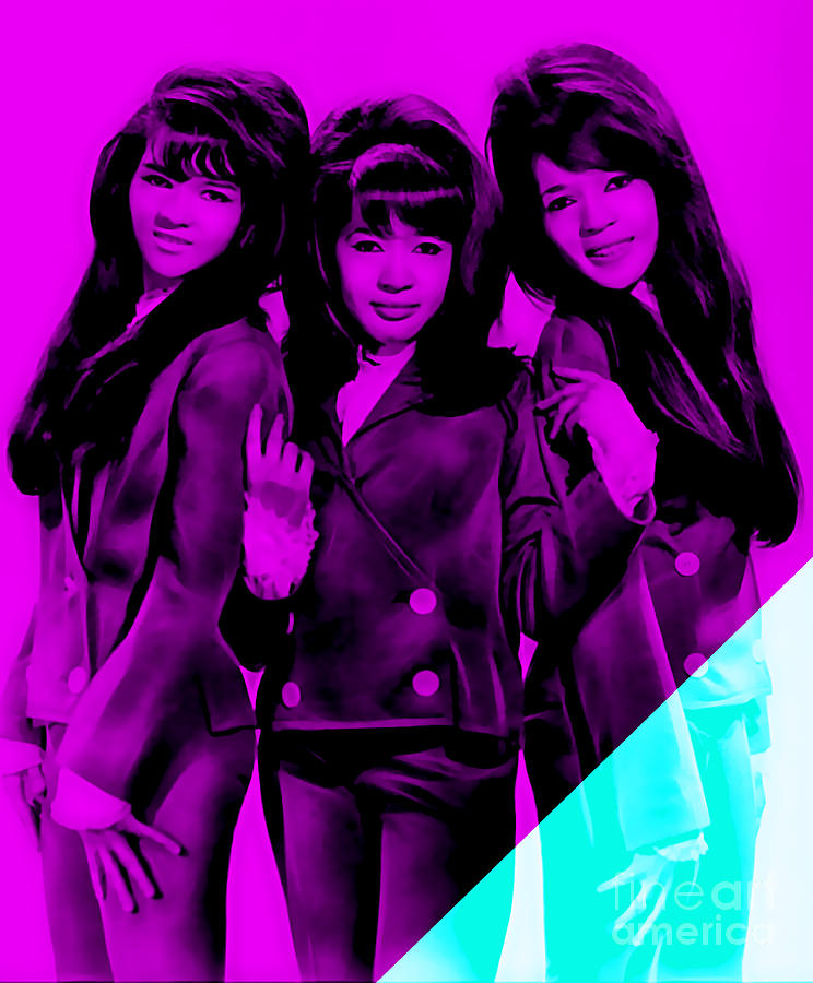 Music Mixed Media - The Ronettes Collection #4 by Marvin Blaine