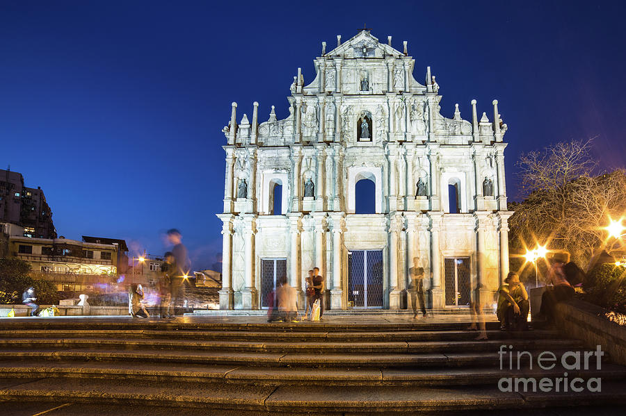 The ruins of St Paul church in Macau #4 Photograph by Didier Marti