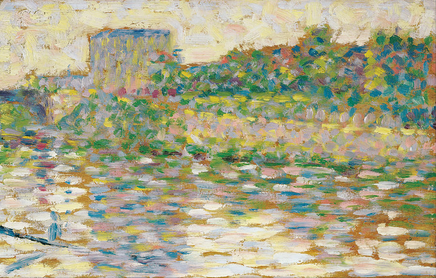 Famous Paintings Painting - The Seine at Courbevoie #4 by Georges Seurat