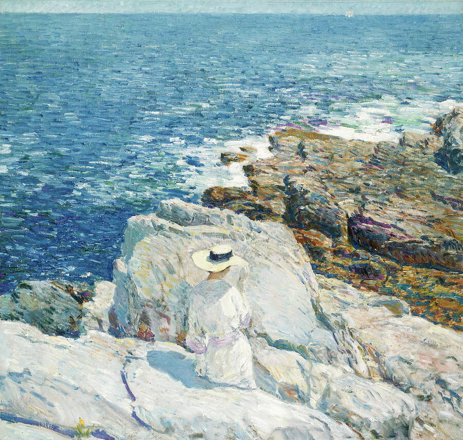 The South Ledges, Appledore, from 1913 Painting by Childe Hassam