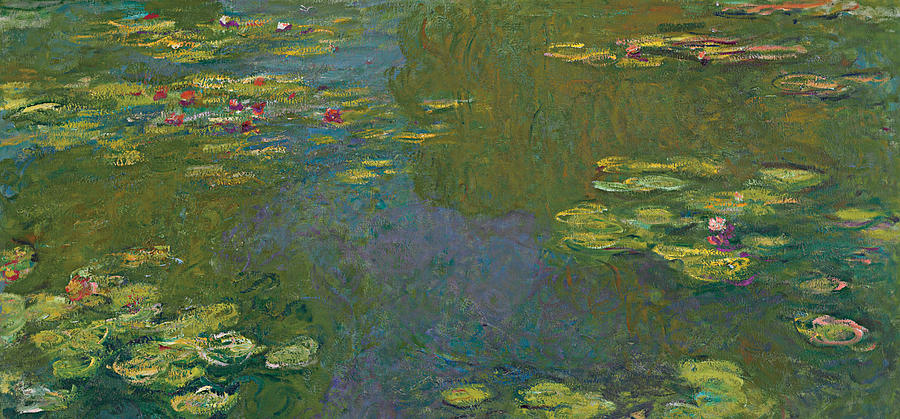 Claude Monet Painting - The Waterlily Pond by Claude Monet