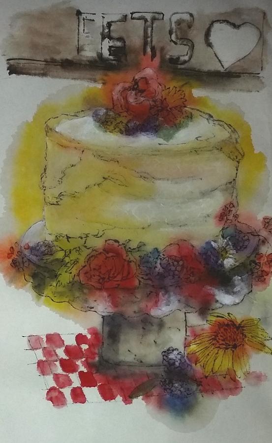 The Wedding Day Album #4 Painting by Debbi Saccomanno Chan