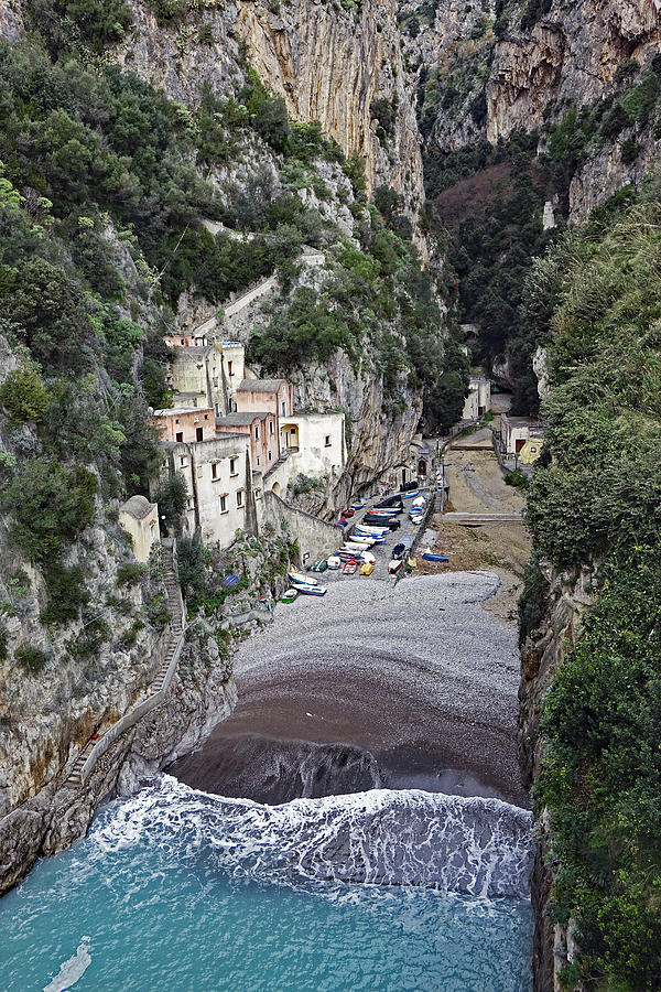 This Is A View Of Furore A Small Village Located On The Amalfi Coast In Italy  #4 Photograph by Rick Rosenshein