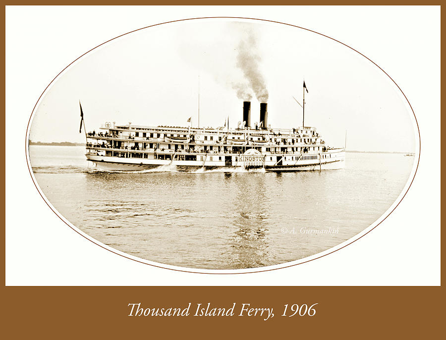 Thousand Islands Ferry Boat 1906 Vintage Photograph #4 Photograph by A Macarthur Gurmankin