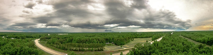 Thunderstrom Forming Clouds And Beautiful Country Landscape In Y #4 Photograph by Alex Grichenko