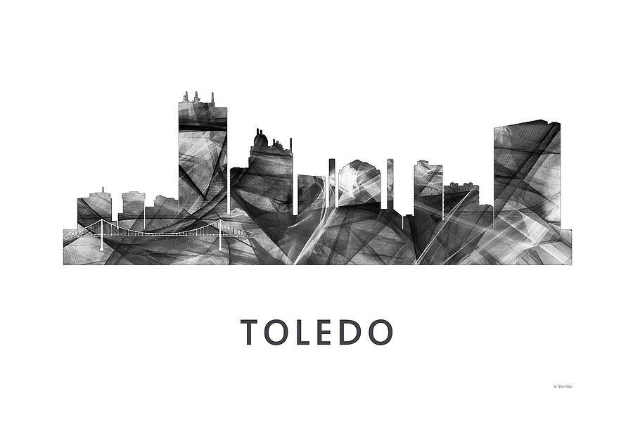 Toledo Ohio Skyline #4 Digital Art by Marlene Watson