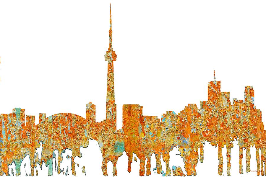 Toronto Ont.Skyline #4 Digital Art by Marlene Watson