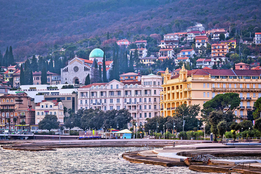 Town of Opatija waterfront view #4 Photograph by Brch Photography