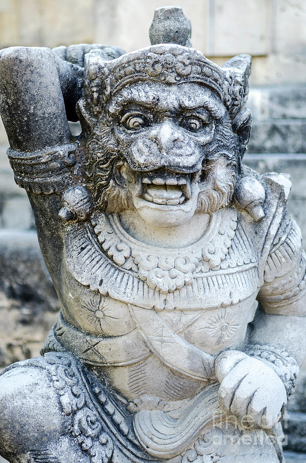 Traditional Balinese Hindu Statues In Bali Temple Indonesia Photograph ...