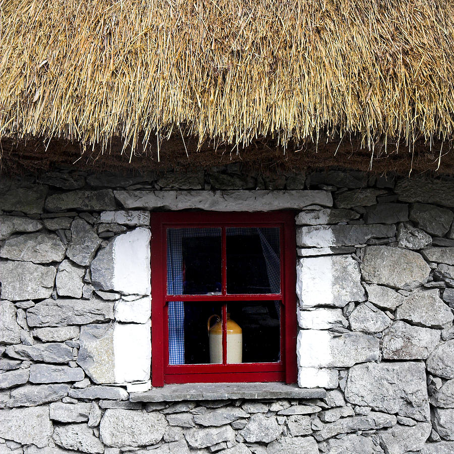 Traditional Thatch roof cottage Ireland #4 Photograph by Pierre Leclerc Photography