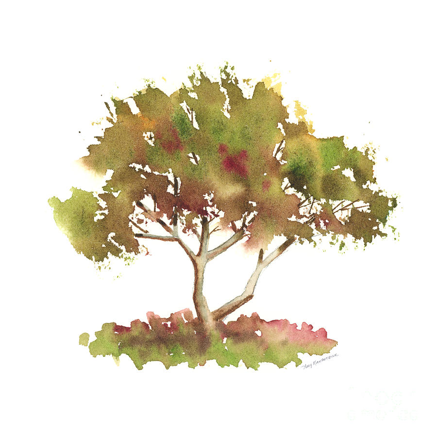 #4 Tree #4 Painting by Amy Kirkpatrick