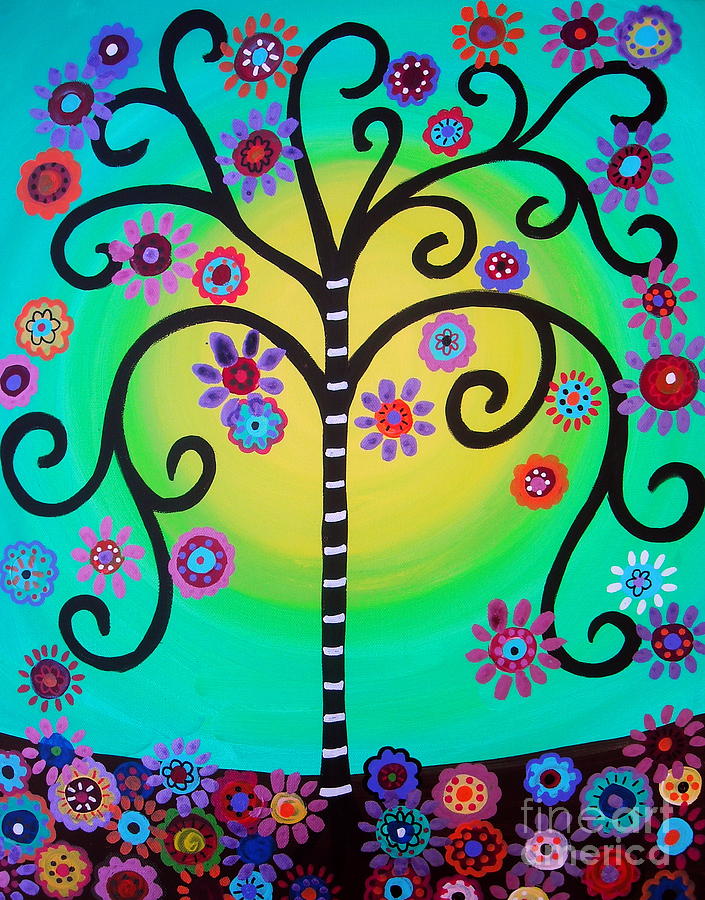 Tree Of Life #4 Painting by Pristine Cartera Turkus