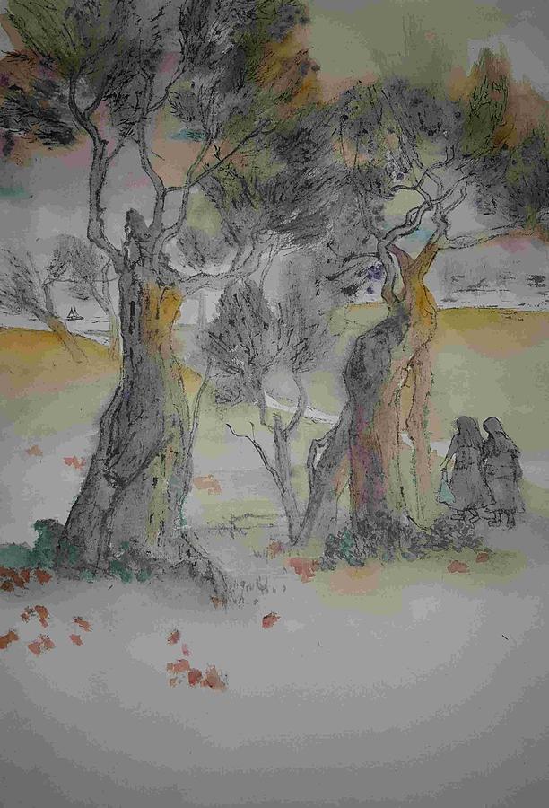 Trees trees trees album #4 Painting by Debbi Saccomanno Chan