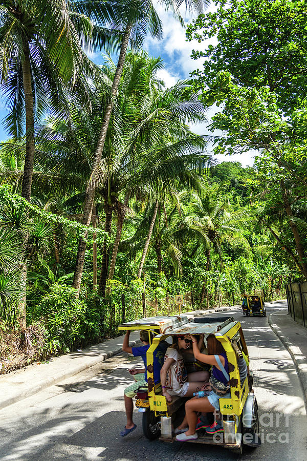 Tuk Tuk Trike Taxi Local Transport In Boracay Island Philippines ...