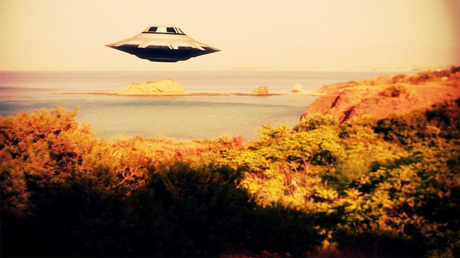 Fantasy Photograph - UFO Sighting #4 by Esoterica Art Agency
