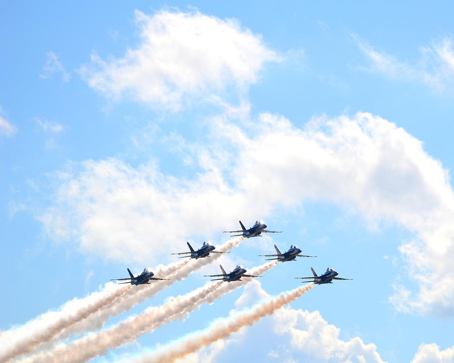 U.S. Navy Blue Angels FA 18 Hornets #4 Photograph by Katy Hawk