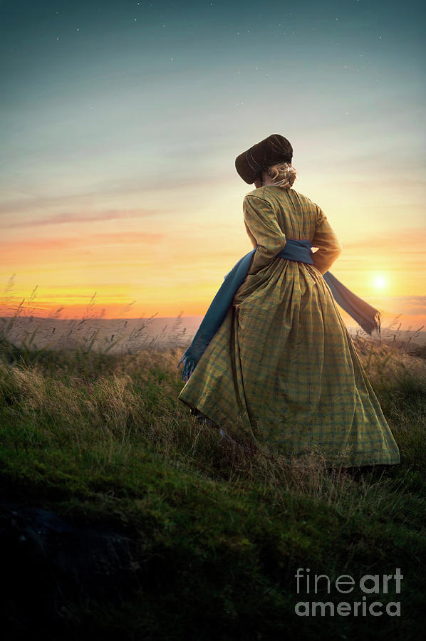 Victorian Woman On The Moors At Sunset #4 Photograph by Lee Avison