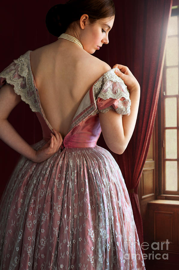 Victorian Woman Undressing #4 Photograph by Lee Avison
