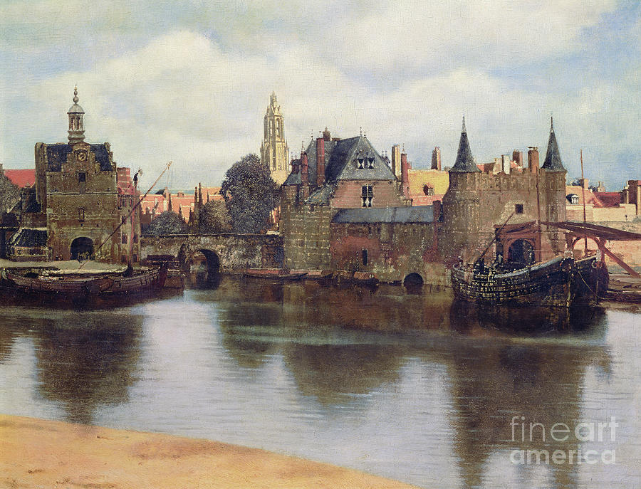 View of Delft Painting by Jan Vermeer
