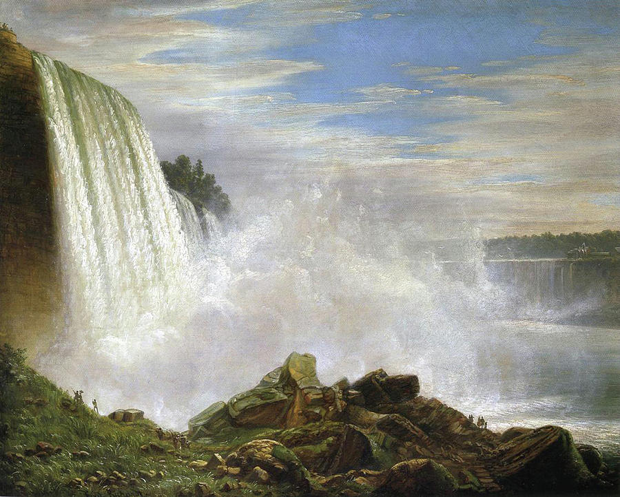 View of Niagara Falls Painting by Ferdinand Richardt - Fine Art America