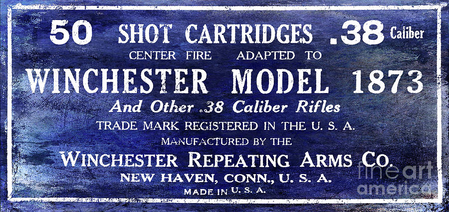 Winchester Rifle Photograph - Vintage Ammunition Sign #4 by Jon Neidert
