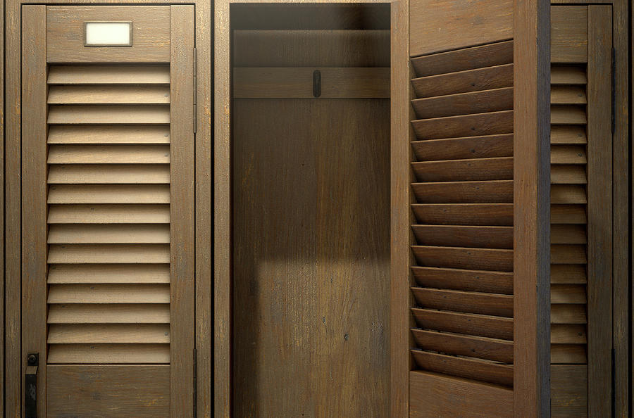 Locker Photograph - Vintage Locker And Open Door by Allan Swart Locker Photograph - Vintage Locker And Open Door by Allan Swart