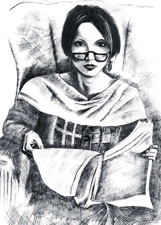 Portrait Drawing - Visible Art #4 by Mirza Abubakar