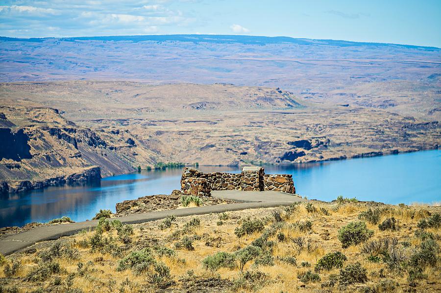  Wanapum Lake Colombia River Wild Horses Monument canyons #4 Photograph by Alex Grichenko