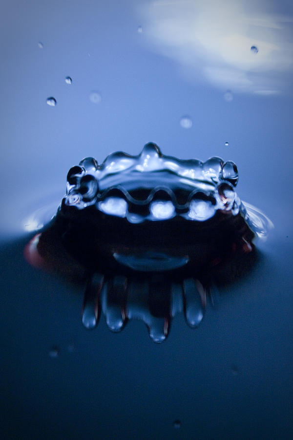 Water Photograph - Water Droplet Crown #4 by Dustin K Ryan