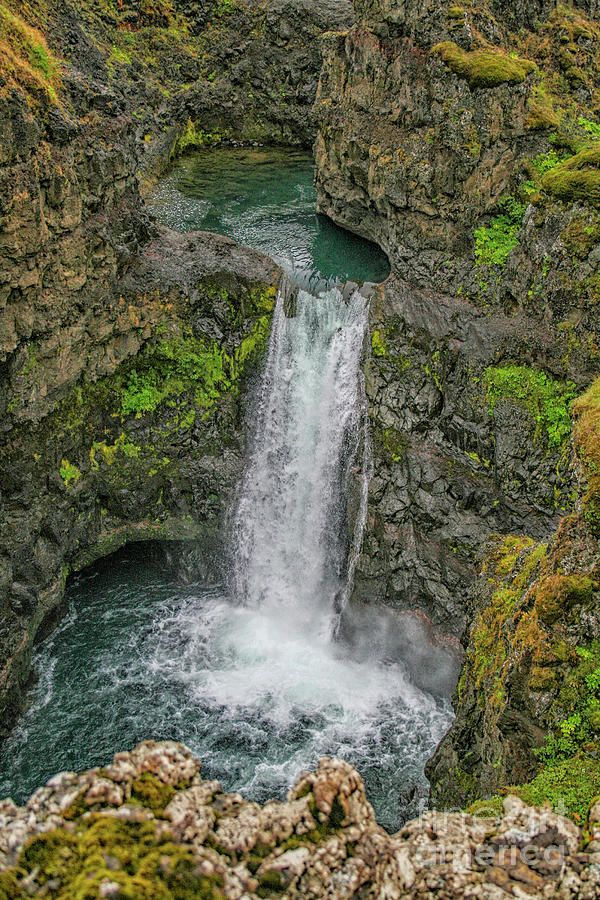 Beautiful waterfall in Iceland Photograph by Patricia Hofmeester